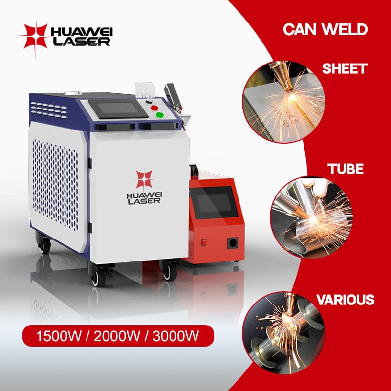 1500W 2000W 3000W Aparat de sudura cu laser portabil flexibil