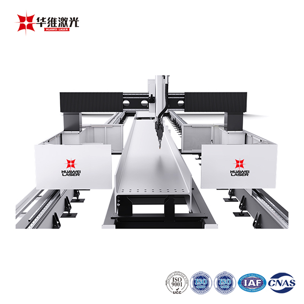 Mașină de tăiat cu laser cu fascicul H 3D CNC 12000W pentru prelucrarea oțelului metalelor